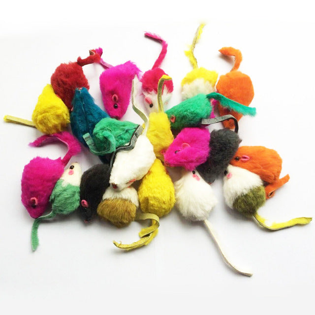 Rabbit Fur False Mouse Pet Toys