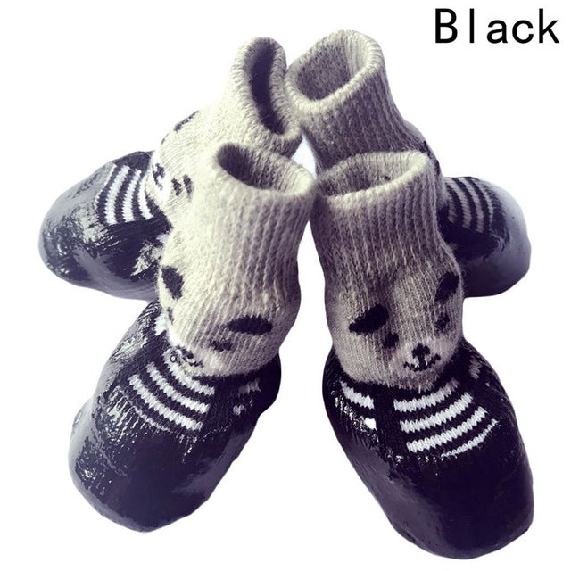 Waterproof Non-slip Rubber Puppy Shoes